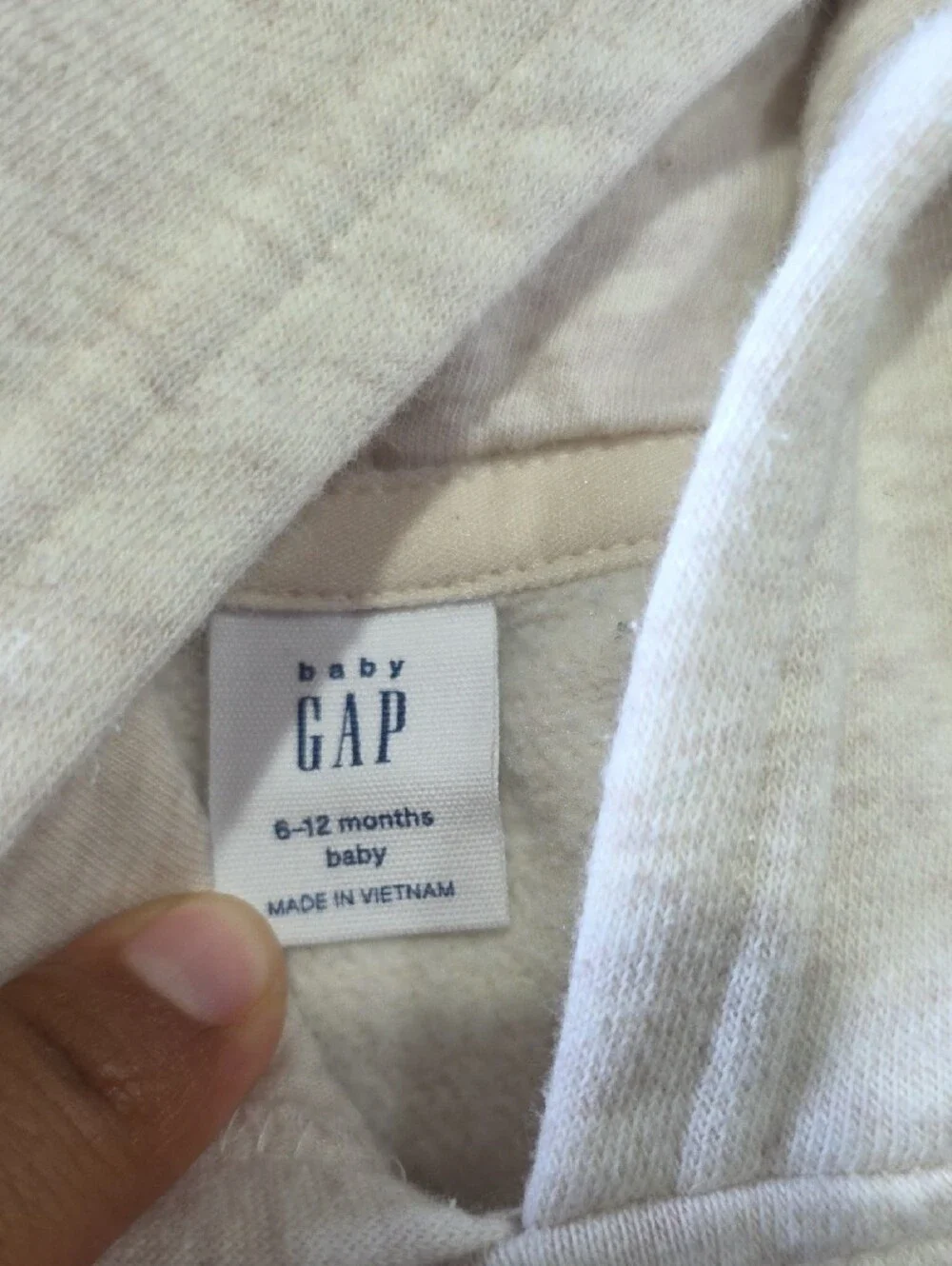 GAP Cream Sweatshirt & Joggers Set with Pink Logo